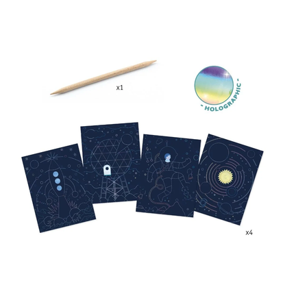 Djeco Cosmic Mission Scratch Cards