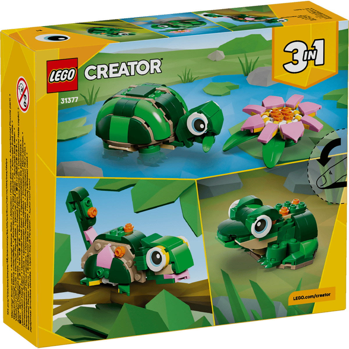LEGO® Creator 3 in 1 31377 Turtle with a Water Lily Flower