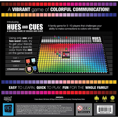Usaopoly Hues and Cues Game (Multilingual Edition)