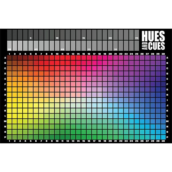 Usaopoly Hues and Cues Game (Multilingual Edition)