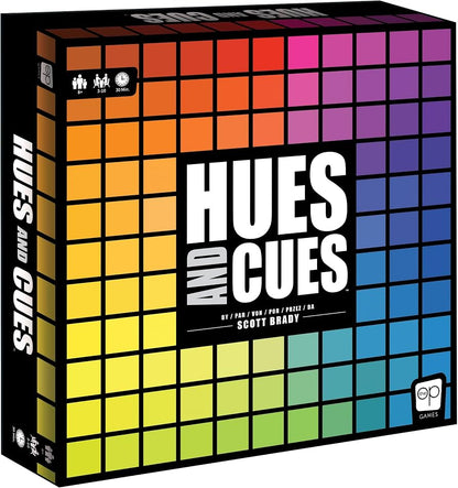 Usaopoly Hues and Cues Game (Multilingual Edition)