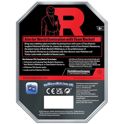 Pokémon TCG: Team Rocket Mewtwo Tin