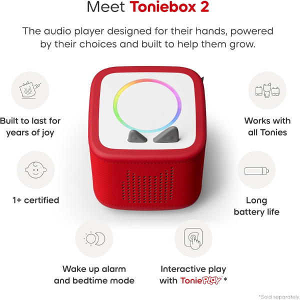 Toniebox 2 Starter Set Playtime Puppy Sunset Red