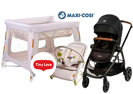 Save 20% off all Maxi-Cosi and Tiny Love Baby Products!