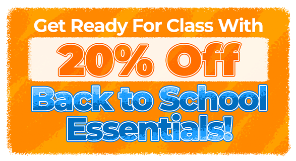 Save 20% Off Select Back-to-School Essentials!