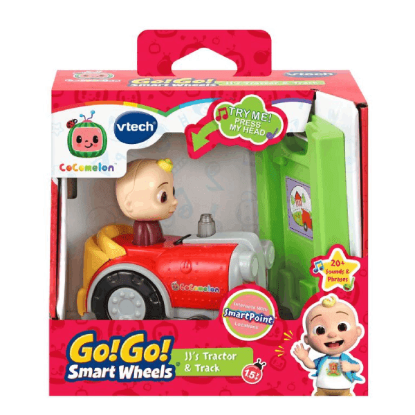 VTech CoComelon Go! Go! Smart Wheels JJ's Tractor and Track