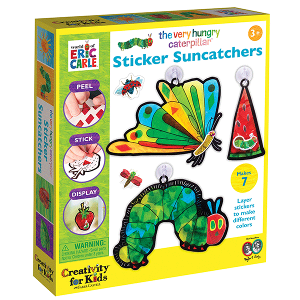 Creativity for Kids - Very Hungry Caterpillar Sticker Suncatchers