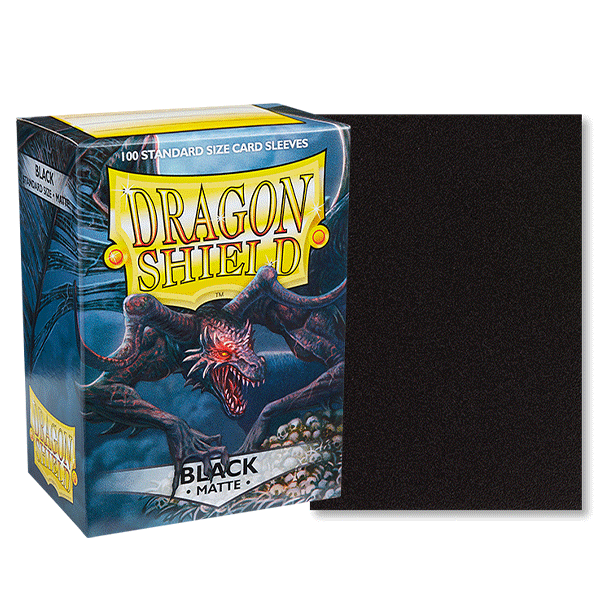Dragon Shield: Matte Black Card Sleeves (100 count)