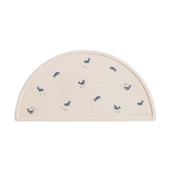 Mushie Silicone Place Mat (Whales)