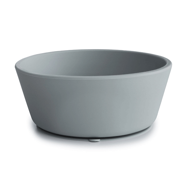 Mushie Silicone Suction Bowl (Stone)