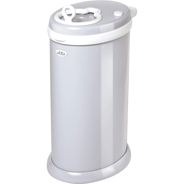 Ubbi Steel Diaper Disposal Pail - Grey