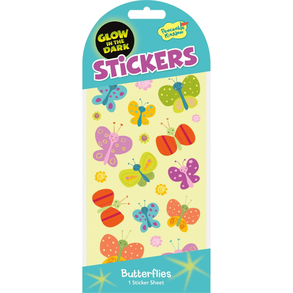 Peaceable Kingdom Glow Stickers - Butterfly