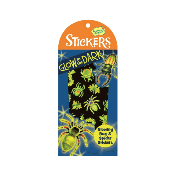 Peaceable Kingdom Glow Stickers - Bugs and Spiders