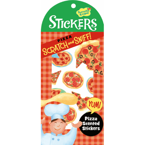 Peaceable Kingdom Scratch & Sniff Stickers - Pizza