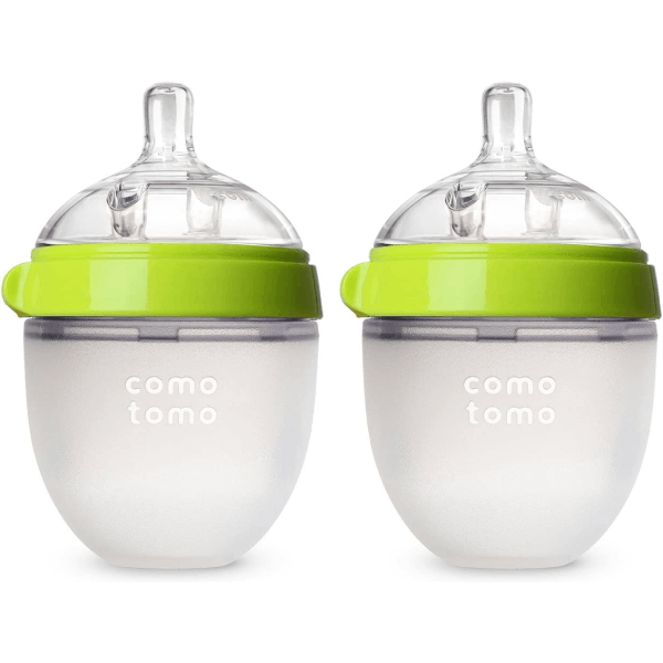 Comotomo Baby Bottle - 150ml Double Pack (Green)