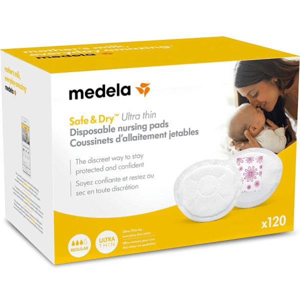 Medela Safe and Dry Ultra Thin Disposable Nursing Pads (120 count