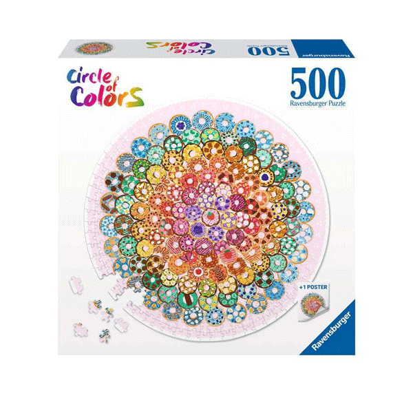 Ravensburger Circle of Colors: Donuts 500 Piece Puzzle