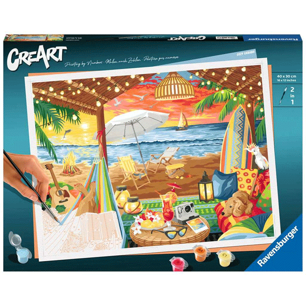 Ravensburger CreArt: Cozy Cabana - Paint By Numbers