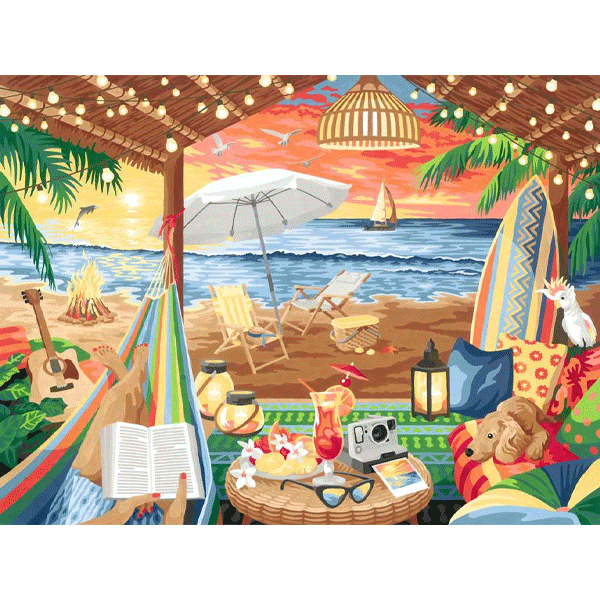 Ravensburger CreArt: Cozy Cabana - Paint By Numbers