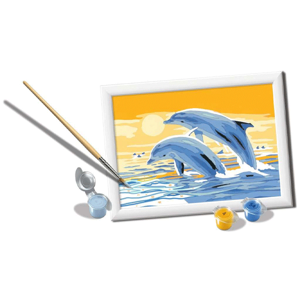 Ravensburger CreArt: Delightful Dolphins - Paint By Numbers
