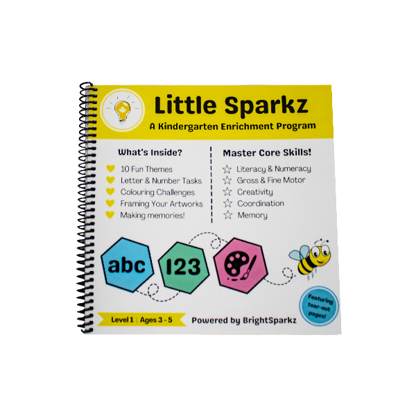 BrightSparkz Tutors - Little Sparkz Kindergarten Enrichment Program - Level 1 Book