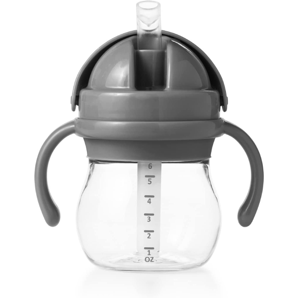 OXO Tot Transitions 6oz Straw Cup with Handles - Grey