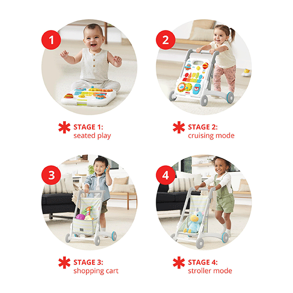 Skip Hop 4-in-1 Grow Along Toy Walker