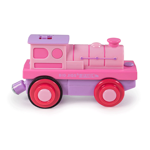 Bigjigs Pink Powerful Loco (Battery Operated)