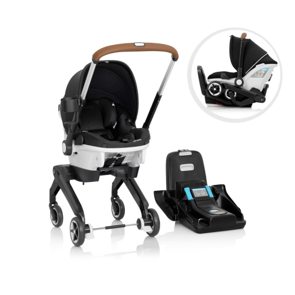 Evenflo Gold Shyft Dualride Car Seat Stroller Combo with Carryall Storage & Extend Canopy - Onyx