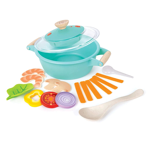 Hape Little Chef Cooking & Steam Playset