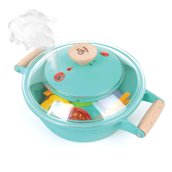 Hape Little Chef Cooking & Steam Playset