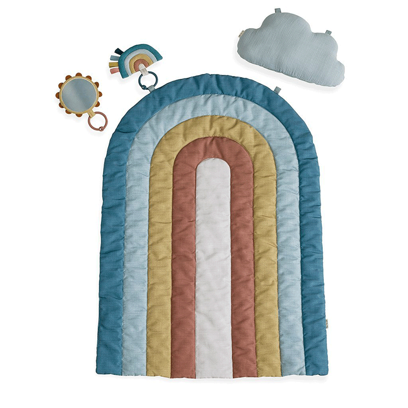 Itzy Ritzy Bitzy Bespoke Ritzy Tummy Time Play Mat - Rainbow