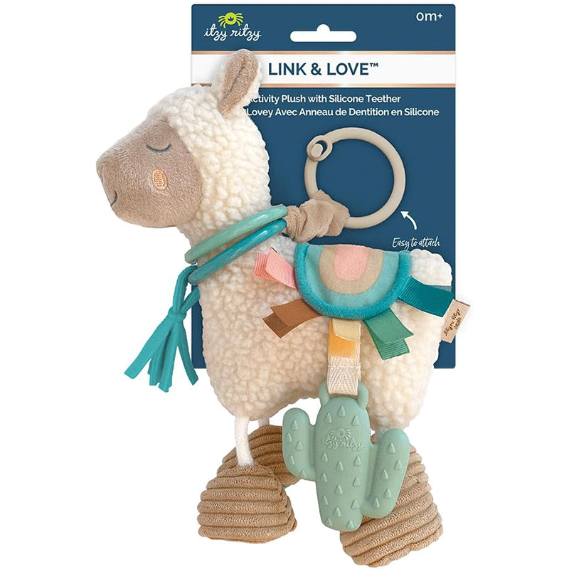 Itzy Ritzy Link & Love Teething Activity Toy - Llama