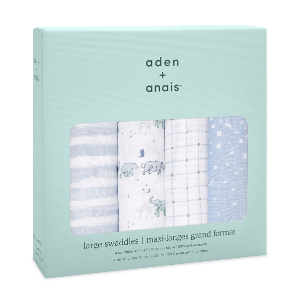 Aden + Anais Classic 4-Pack Muslin Swaddles - Rising Star