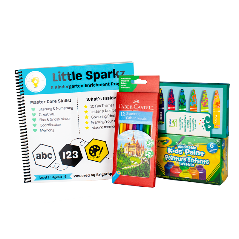 BrightSparkz Little Sparkz Kindergarten Enrichment Program Level 2 Colourful Combo