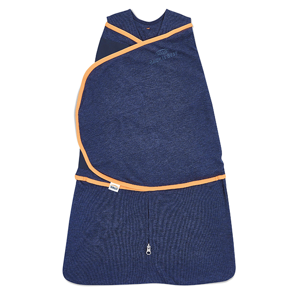 Small Halo Ideal Temp SleepSack Swaddle Navy Orange JR Toy