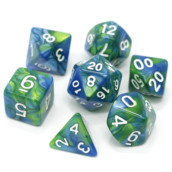 Die Hard Dice Polymer 7 Piece RPG Set - Terra