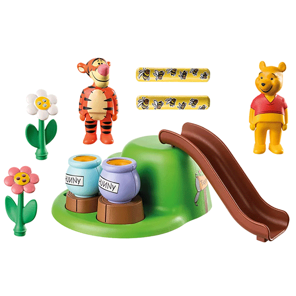 Playmobil 1.2.3 & Disney: Winnie's & Tigger's Bee Garden