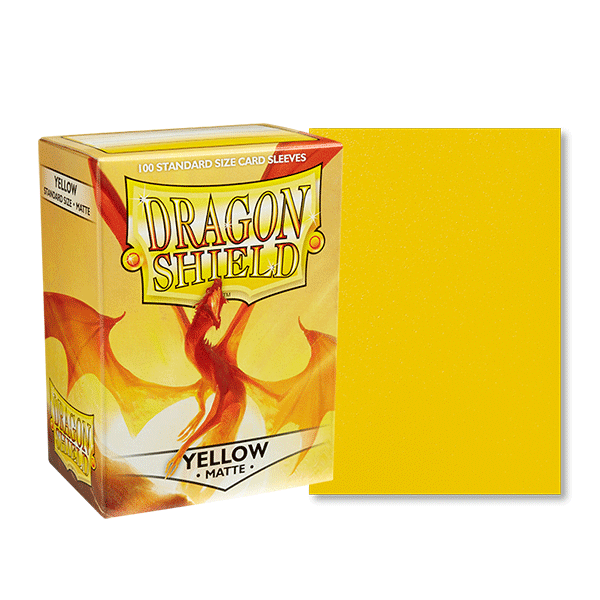 Dragon Shield: Matte Yellow Card Sleeves (100 count)