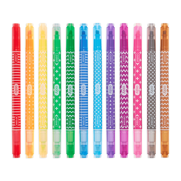 Ooly Make No Mistake! Erasable Markers - Set of 12