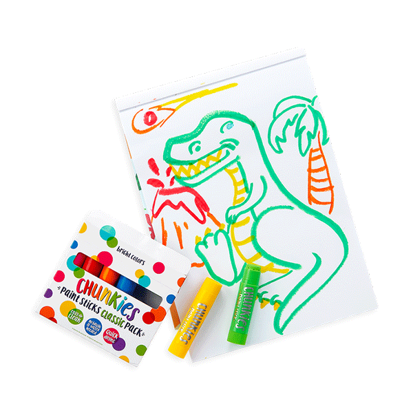 Ooly Chunkies Paint Sticks Classic Pack - Set of 6