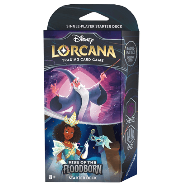 Disney Lorcana TCG: Rise of the Floodborn: Starter Deck - Amethyst and Steel