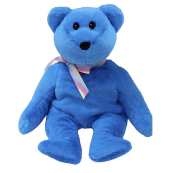 Ty Beanie Baby - Teddy II Bear Blue (30th Anniversary)