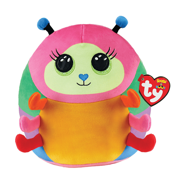 Ty Squishy Beanies - Nessa Multicolour Caterpillar (Medium 10