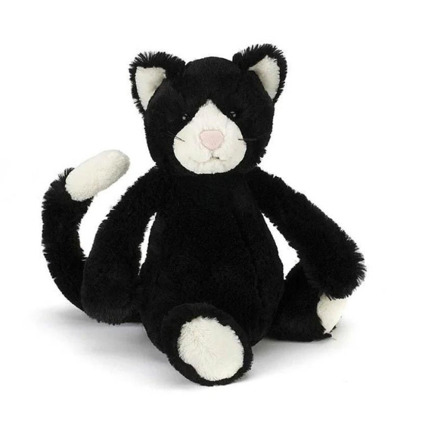 Discontinued Jellycat Black and White Cat Original