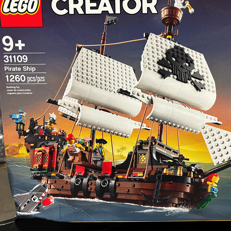 Open Box LEGO® Creator 3 in 1 31109 Pirate Ship