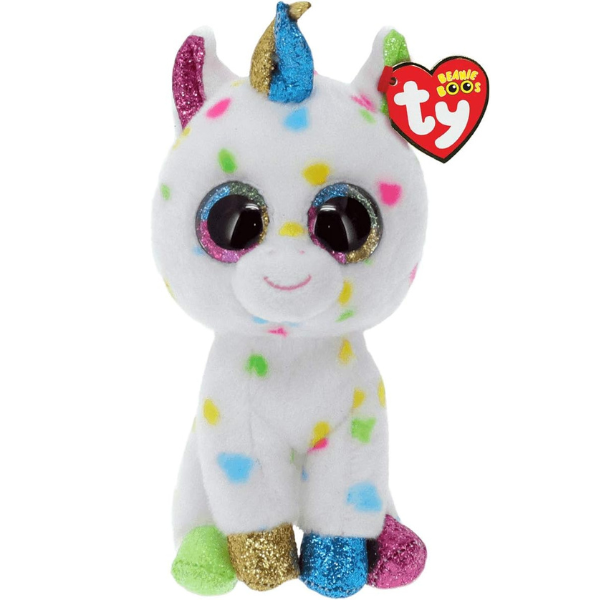 Ty Beanie Boos Harmonie Speckled Unicorn Large 16 JR Toy Company