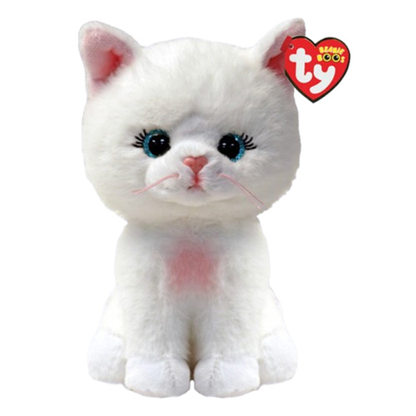 Ty Beanie Boos - Amelia White Cat