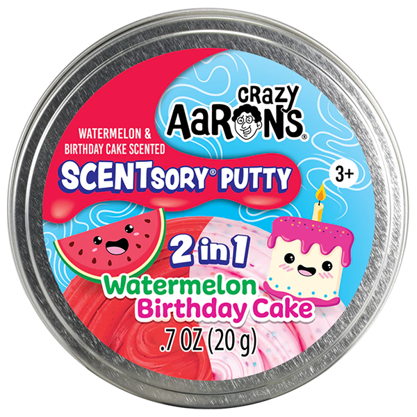 Crazy Aaron’s Scentsory Putty Duos - Watermelon/Birthday Cake
