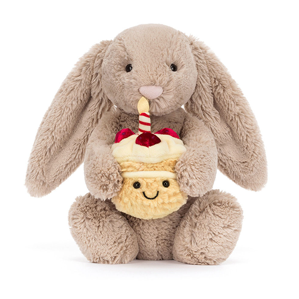 Jellycat Bashful Beige Birthday Bunny